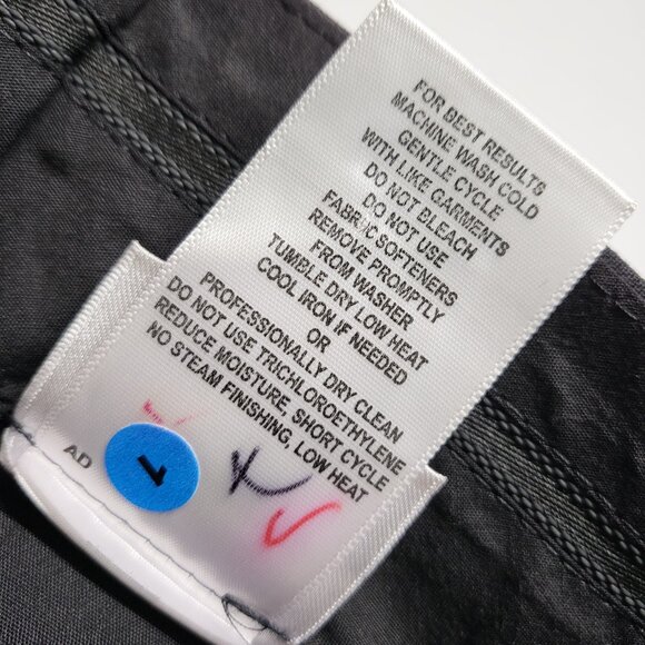 Cintas Mens Dress Pants 36 X 31  Wool Blend Washable Preppy Executive Black - Picture 5 of 14